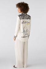 Load image into Gallery viewer, Silky Touch Shirt with Motif Print 89103
