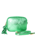 Load image into Gallery viewer, Metallic Leather Camera Bag
