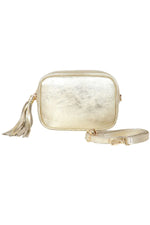 Load image into Gallery viewer, Metallic Leather Camera Bag
