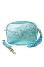 Load image into Gallery viewer, Metallic Leather Camera Bag
