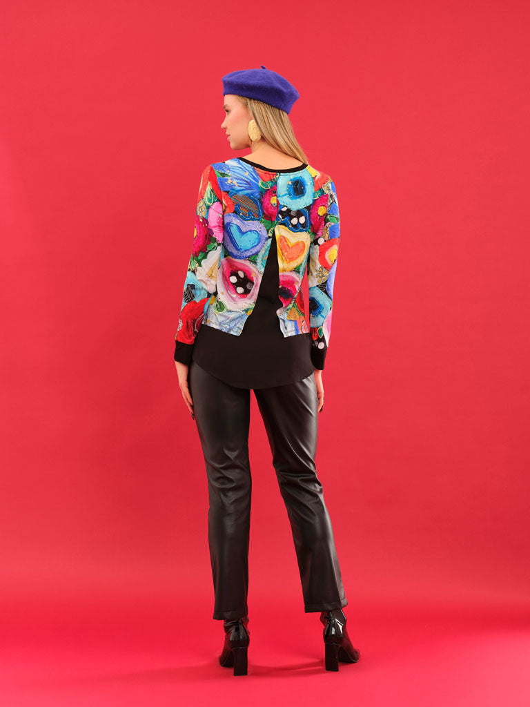 Dolcezza Vigo "I believe in Angels" Print Top Lucindas