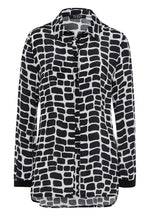 Load image into Gallery viewer, Monochrome Pattern Print Shirt 425101
