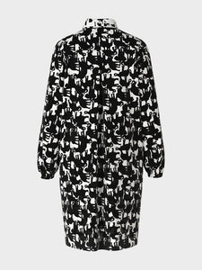 Animal Print Shirt Dress W21.19W13