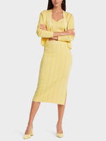 Load image into Gallery viewer, Yellow Checked Knitted Cardigan WC 39.15 M33

