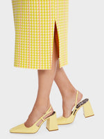 Load image into Gallery viewer, Check Pattern Knitted Pencil Skirt WC 71.07 M33
