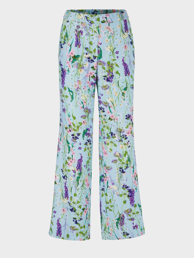 Wide Leg Trousers in Floral Design  WC81.15 W21