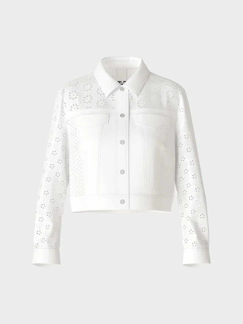 White Broderie Anglaise Cotton Jacket WS 31.29 W35