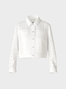 White Broderie Anglaise Cotton Jacket WS 31.29 W35