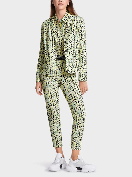 Marc Cain Graphic All-over Print Blazer 