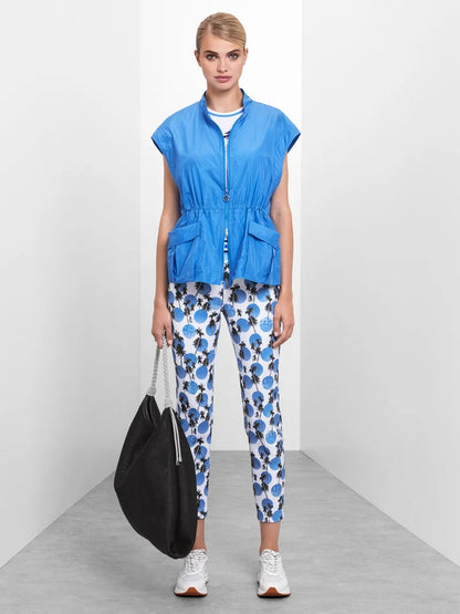 Sofia Palm Print Scuba Trousers