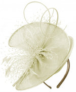 Load image into Gallery viewer, Sinamay Saucer Fascinator F9328
