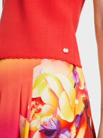 Load image into Gallery viewer, Pointelle Knitted Top with Heart Neckline XG61.01 M50
