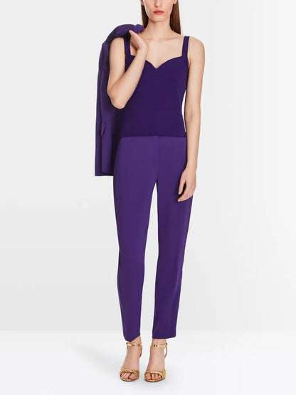 Pointelle Knitted Top with Heart Neckline XG61.01 M50