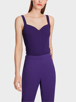 Load image into Gallery viewer, Pointelle Knitted Top with Heart Neckline XG61.01 M50
