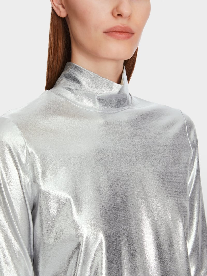 Silver Coating Long sleeve Top XS 48.52 J08