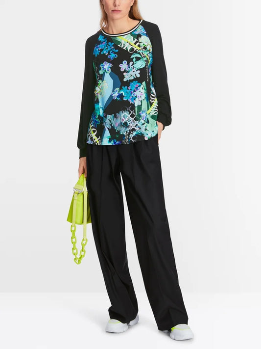 Printed Blouse with Raglan Sleeves XS 51.11 W09