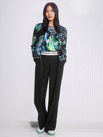 Load image into Gallery viewer, Printed Blouse with Raglan Sleeves XS 51.11 W09
