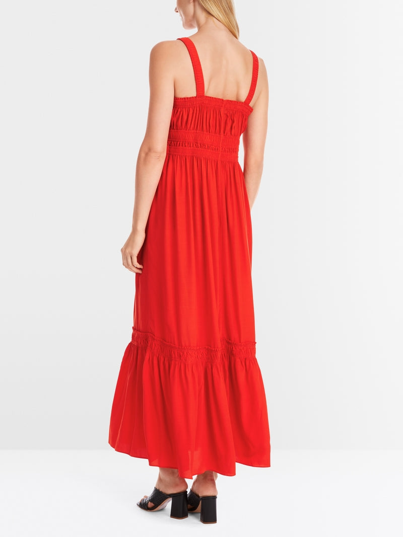 Maxi Summer Occasion Dress with Ruffled Hem