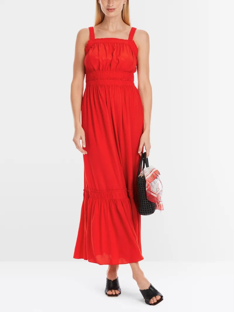 Maxi Summer Occasion Dress with Ruffled Hem
