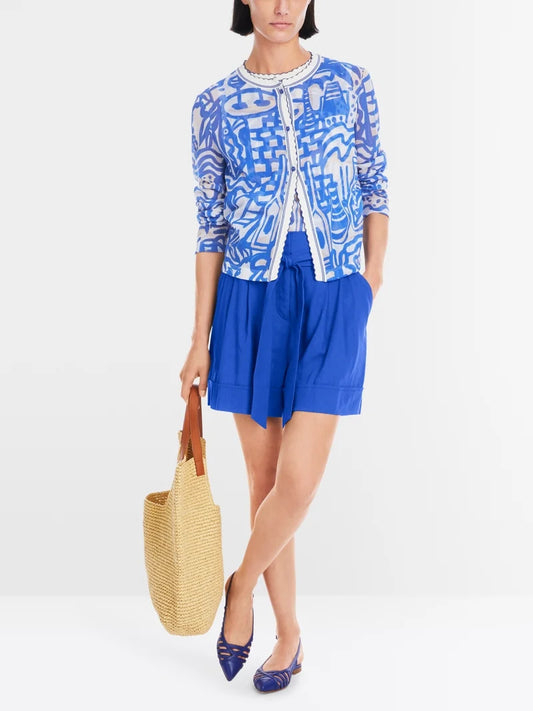 Marc Cain Francis Printed Knitted Twin Set YC3907M58