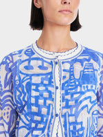 Load image into Gallery viewer, Francis Printed Knitted Twin Set YC 39.07 M58
