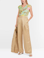 Load image into Gallery viewer, Exotic Leaf Motif T-shirt YC 48.23 J36
