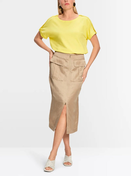 Marc Cain Plain Utility Style T-shirt YC 48.59 J14
