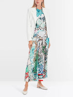 Load image into Gallery viewer, Postcard Print Pleated Midi Skirt YC 71.29 W76

