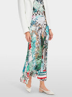 Load image into Gallery viewer, Postcard Print Pleated Midi Skirt YC 71.29 W76
