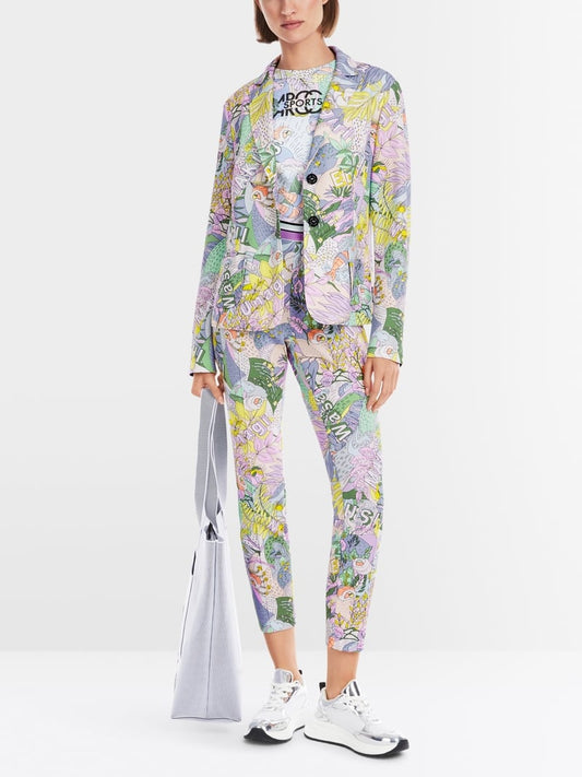 Marc Cain Floral Printed Scuba Jersey Blazer