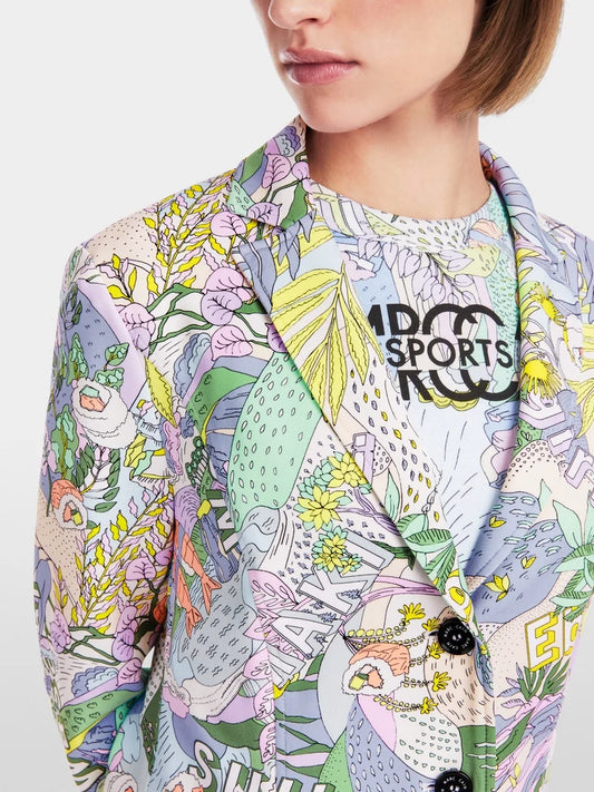 Marc Cain Floral Printed Scuba Jersey Blazer