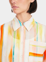 Load image into Gallery viewer, Batik Stripe Long Shirt YS 51.26 W56
