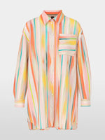 Load image into Gallery viewer, Batik Stripe Long Shirt YS 51.26 W56
