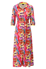 Load image into Gallery viewer, Artistic Button Up Maxi Dress A313
