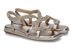 Load image into Gallery viewer, Bronze Diva Snake Sandal
