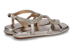 Load image into Gallery viewer, Bronze Diva Snake Sandal
