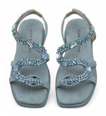 Load image into Gallery viewer, Denim Blue Snake Sandal V251605
