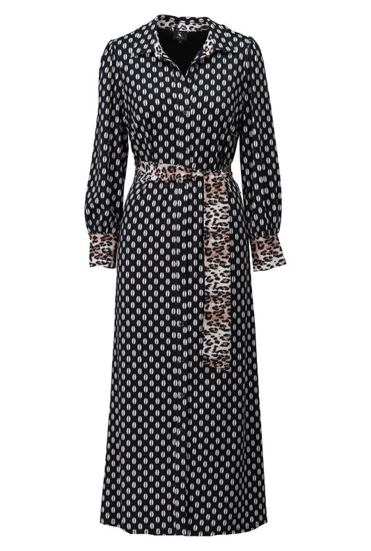 Polka Dot & Leopard Print Maxi B324 Lucindas
