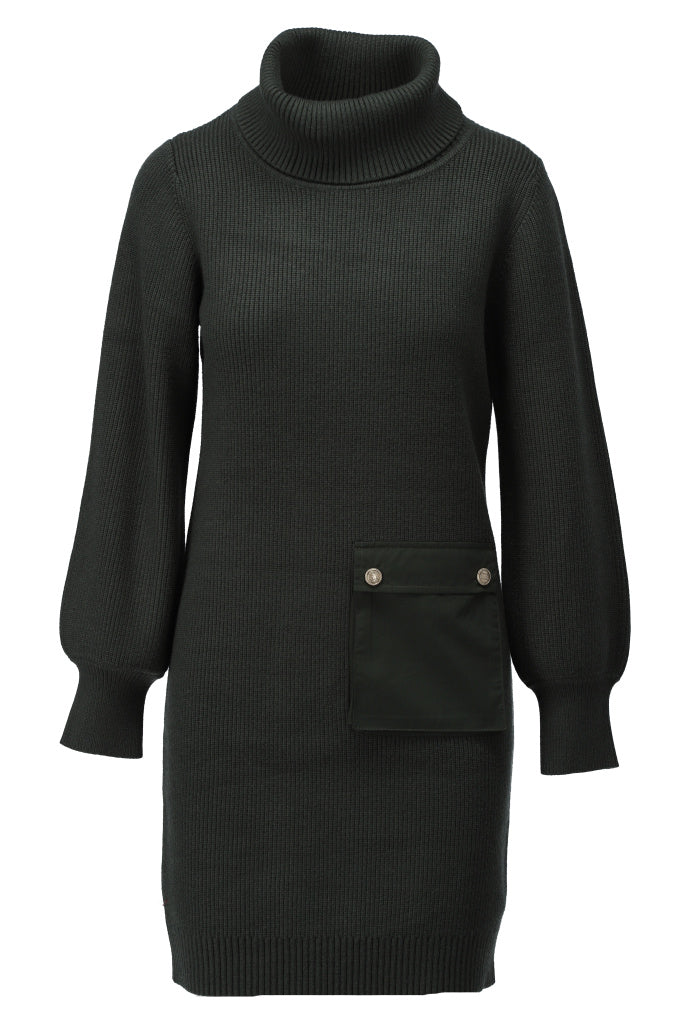 Turtleneck Utility Knit Dress