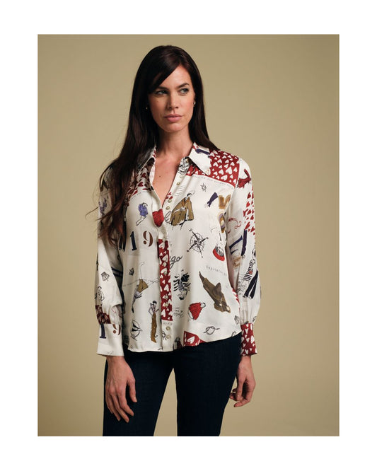 Fuego Romantic Print Shirt