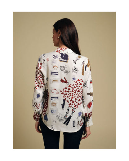 Fuego Romantic Print Shirt