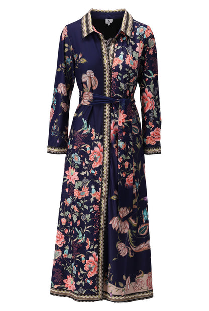 Chelsea Floral Print Midi Shirt Dress.