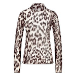 Load image into Gallery viewer, Animal Print Mesh Print Top 808119
