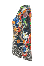 Load image into Gallery viewer, Multicoloured Flower Tunic Top 74655
