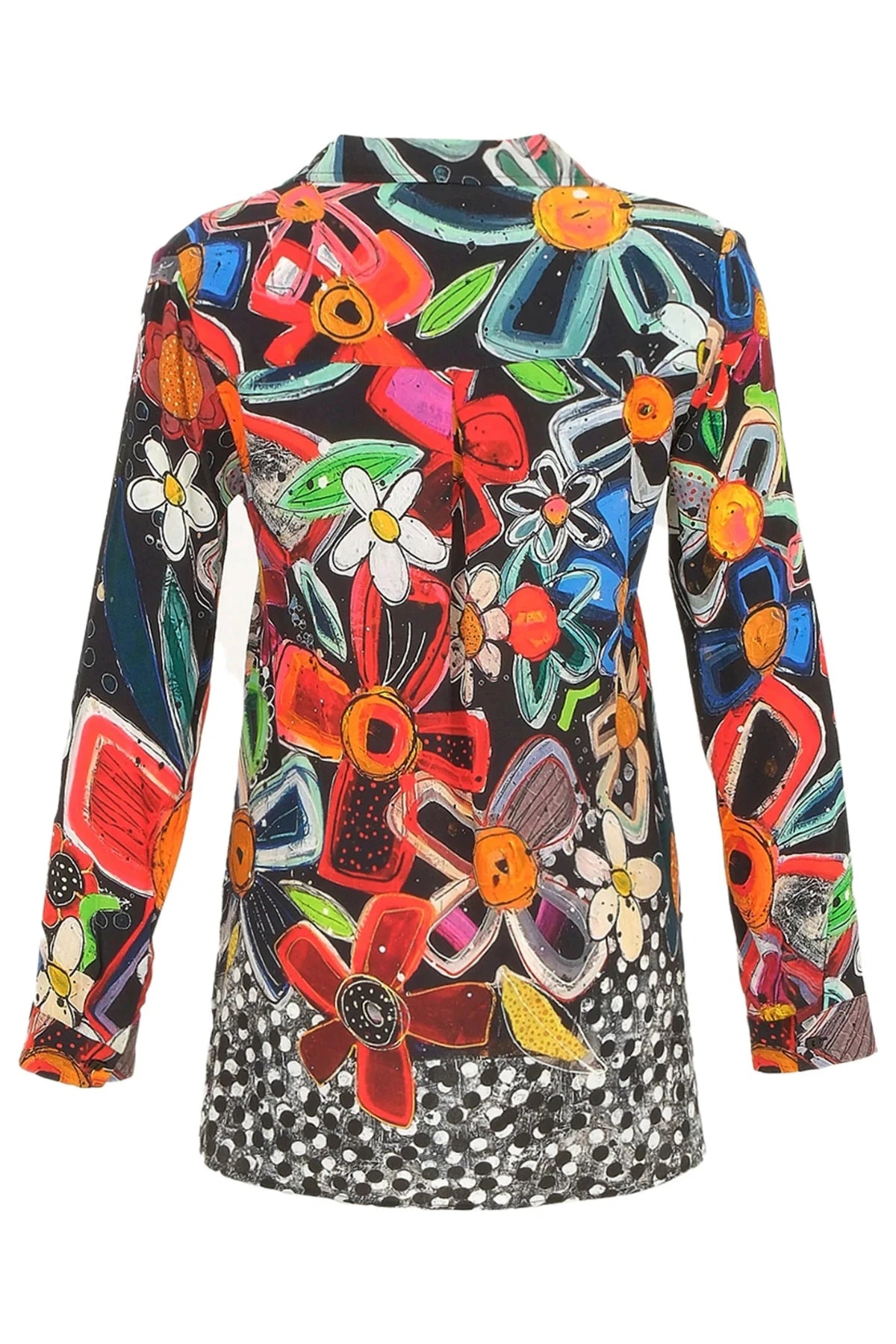 Multicoloured Flower Tunic Top 74655
