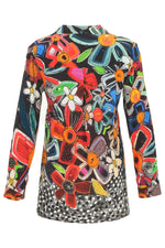 Load image into Gallery viewer, Multicoloured Flower Tunic Top 74655
