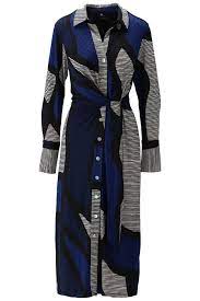 Blue Print Maxi Dress X311