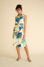 Load image into Gallery viewer, Tropical Print Button-Down Dress A321
