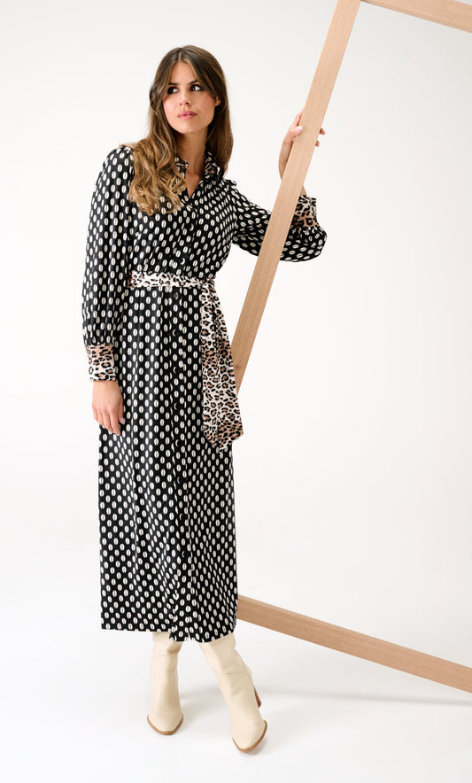 Polka Dot & Leopard Print Maxi B324 Lucindas