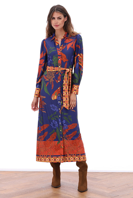 Statement Floral Shirt Dress